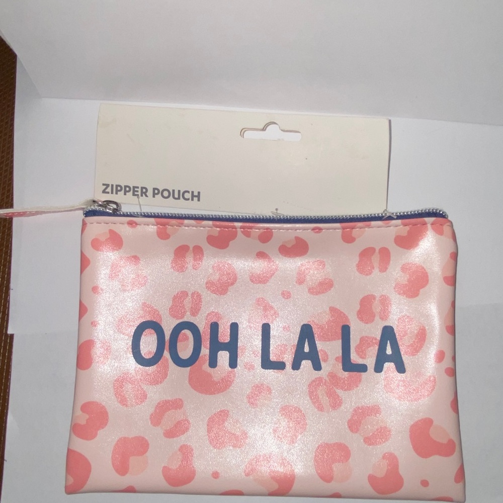 Pink cosmetic bag